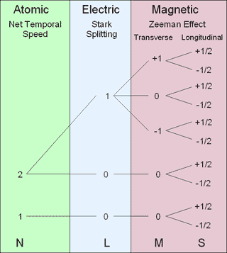 Quantum Numbers as Atomic Speed Zones