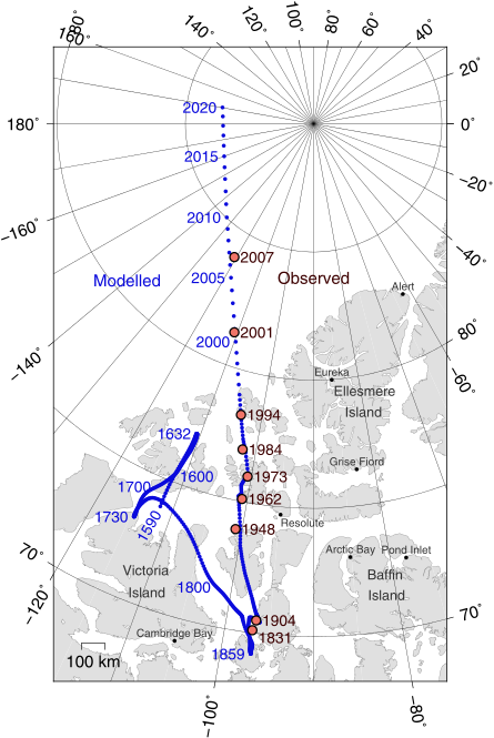 Location of North pole