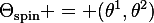 
\Theta_{\text{spin}} = (\theta^1,\theta^2)
